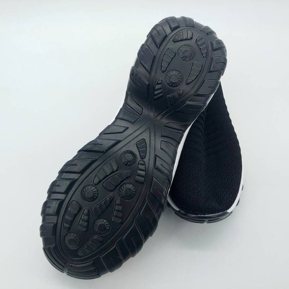 Naniya Womens Sneakers Shoes Black White Mid Top Slip On Mesh Eur 37‎ M New - Picture 5 of 10